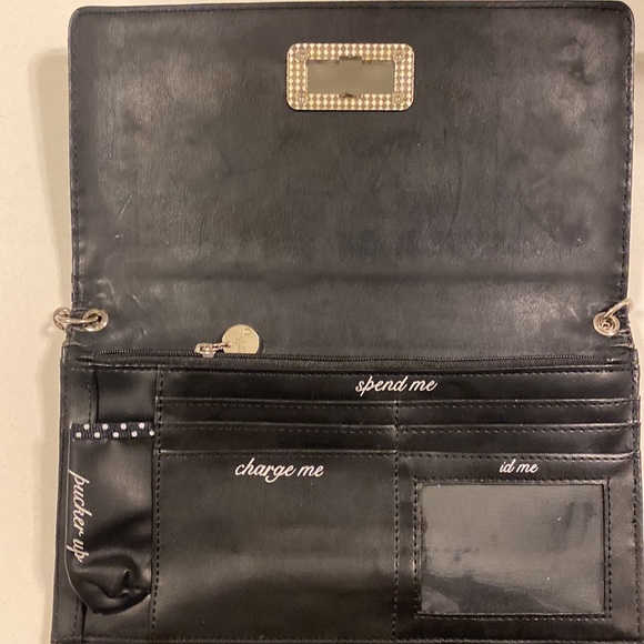 WHBM Clutch, black/silver/white - Picture 4 of 6